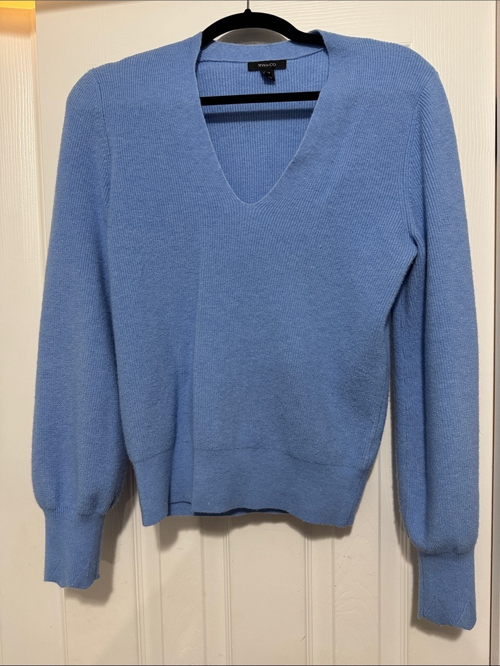 RW&CO. Powder Blue V-Neck Sweater